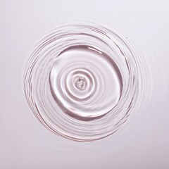 Naklejka premium Przezroczysty żel rozsmarowany na jasnym tle