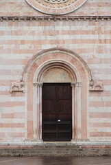 Assisi Santa Chiara Basilica Main Entrance, Italy