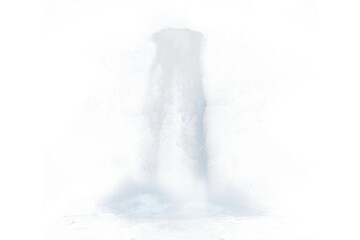 PNG Waterfall nature effect, transparent background. AI generated image by rawpixel.