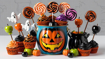 Collection of Halloween sweet candy