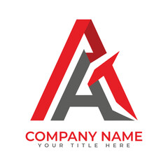 Creative Letter AA Logo Design Icon Template