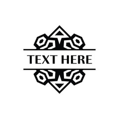 Symmetrical Celtic-Inspired Frame for Vintage Logo Design