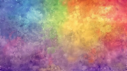 Obraz premium rainbow of colors blend together in watercolor texture