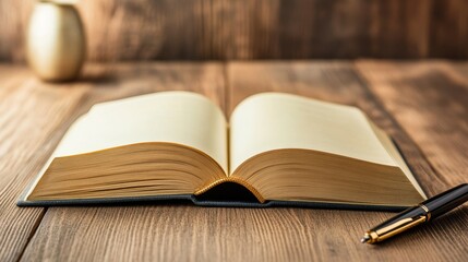 New chapter symbolized by a pen beside an open book.