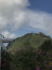 clouds over the mountain