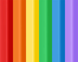 LGBT background. Rainbow background. Colorful color palette of colored pencils. Wallpaper template for web design.