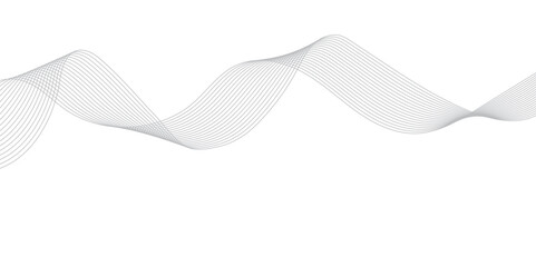 Abstract wavy lines Isolated background design. Wave modern stream transparent background.