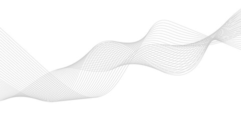 Abstract wavy lines Isolated background design. Wave modern stream transparent background.