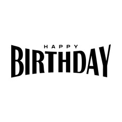 Happy Birthday Typography