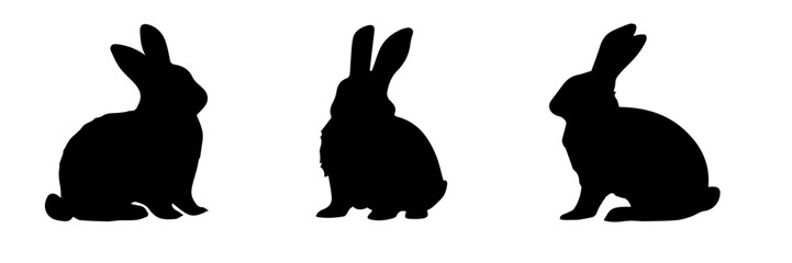 Shadow vector of a rabbit