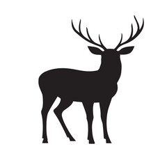 Shadow vector of a deer