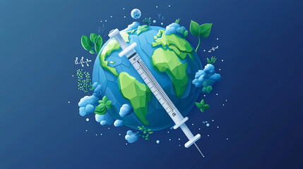 World Anaesthesia Day Logo Design illustration