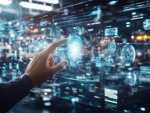 Virtual voting system with holographic interfaces