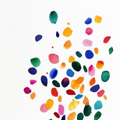 Vibrant Watercolor Splashes - Abstract Colorful Artwork