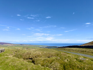 Naklejka premium Mountain moorland of the central Isle of Man