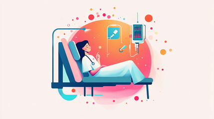 World Anaesthesia Day Logo Design illustration