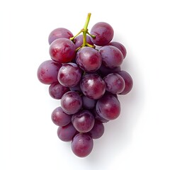 Fototapeta premium 289. A fresh bunch of grapes isolated on a clean white background