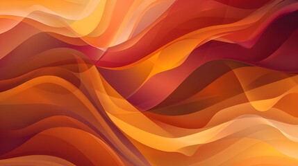 Fototapeta premium Abstract orange texture with flowing silk waves and soft light, ideal for wallpaper or design