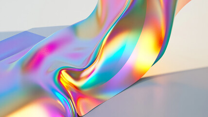 Fototapeta premium Abstract rainbow white background design, 3d rendering 