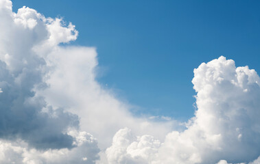 White clouds on clear sky © xy