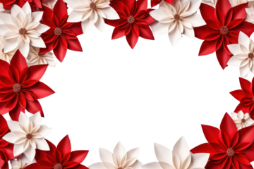 PNG Christmas flower floral border backgrounds wreath paper.