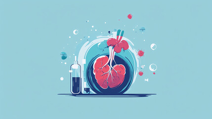World Anaesthesia Day Logo Design illustration