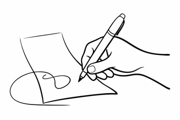 hand writing on a paper