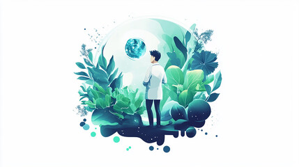 World Anaesthesia Day Logo Design illustration