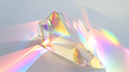 Abstract rainbow white background design, 3d rendering	