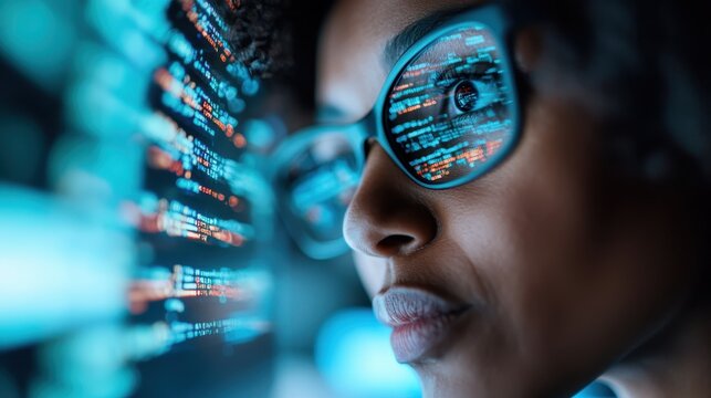 A photograph capturing programming code on a computer screen with detailed blurred backgrounds, representing the complexity and intricate nature of coding and software development.