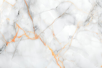Elegant white marble texture with orange veining for backgrounds, decor, and design inspiration.