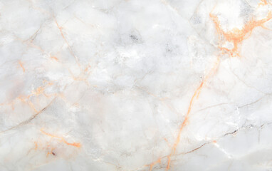 High-resolution marble texture with white and orange veining, ideal for backgrounds and design projects.