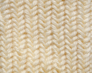 Winter yarn, knitting. Texture of wool pattern.