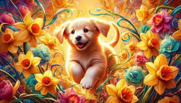 Golden Retriever Welpe