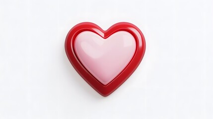 Fototapeta premium Red and Pink Heart Shape Illustration
