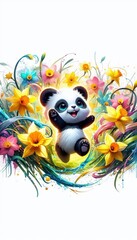 Fototapeta premium niedlicher Pandabär