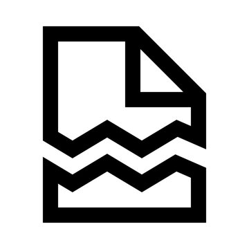 recommend clip art: torn document icon, paper torn symbol, destroy document icon, information missing file icon
