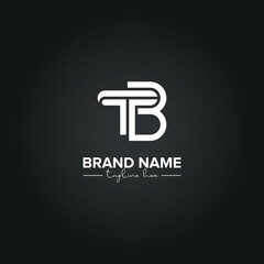 Alphabet TB BT Letters Monogram Logo Design. Initial Vector Template.