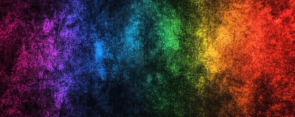 Fototapeta premium Rainbow gradient background, black on the edges, grainy texture, photorealistic, rendered in Octane, highly detailed, cinematic look, volumetric lighting