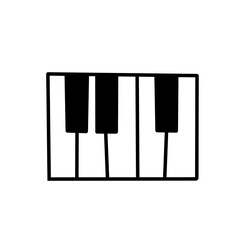 Naklejka premium piano icon