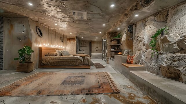 Converted missile silo luxury bunker home, apocalypse-ready: A former missile silo is transformed into a luxury bunker home, equipped with all the comforts and security needed for life off the 