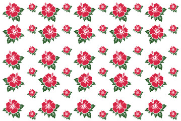 Blooming floral pattern background