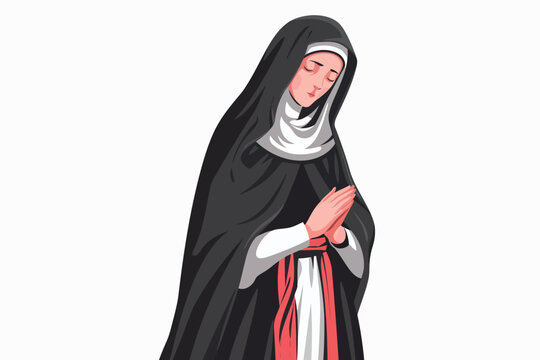 recommend clip art: saint mary isolated