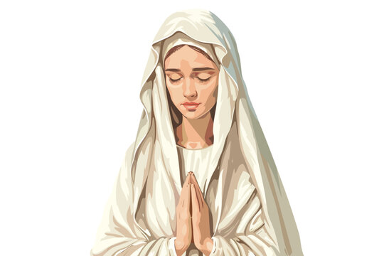recommend clip art: saint mary isolated