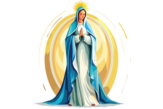 recommend clip art: saint mary isolated