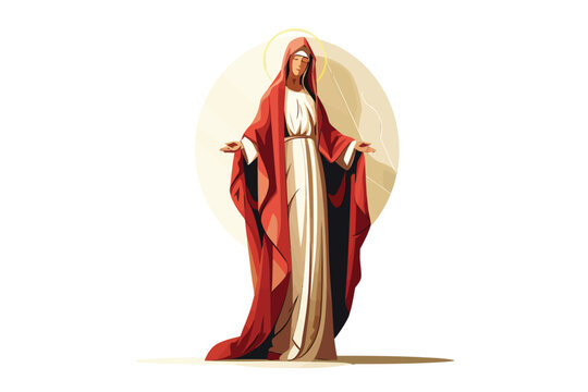 recommend clip art: saint mary isolated
