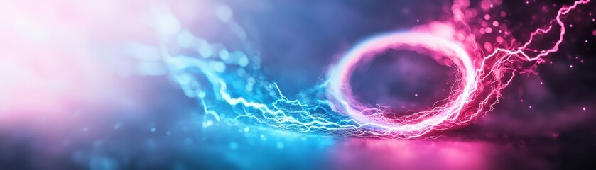 A vibrant, abstract representation of energy, featuring swirling colors and luminous effects, perfect for digital artwork.