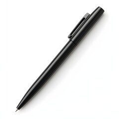 233. A sleek, modern black pen isolated on a clean white background