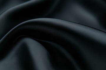 Obraz premium Black Satin Fabric Texture