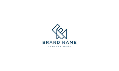 Logo design letter ME . Elegant modern. Vector template.